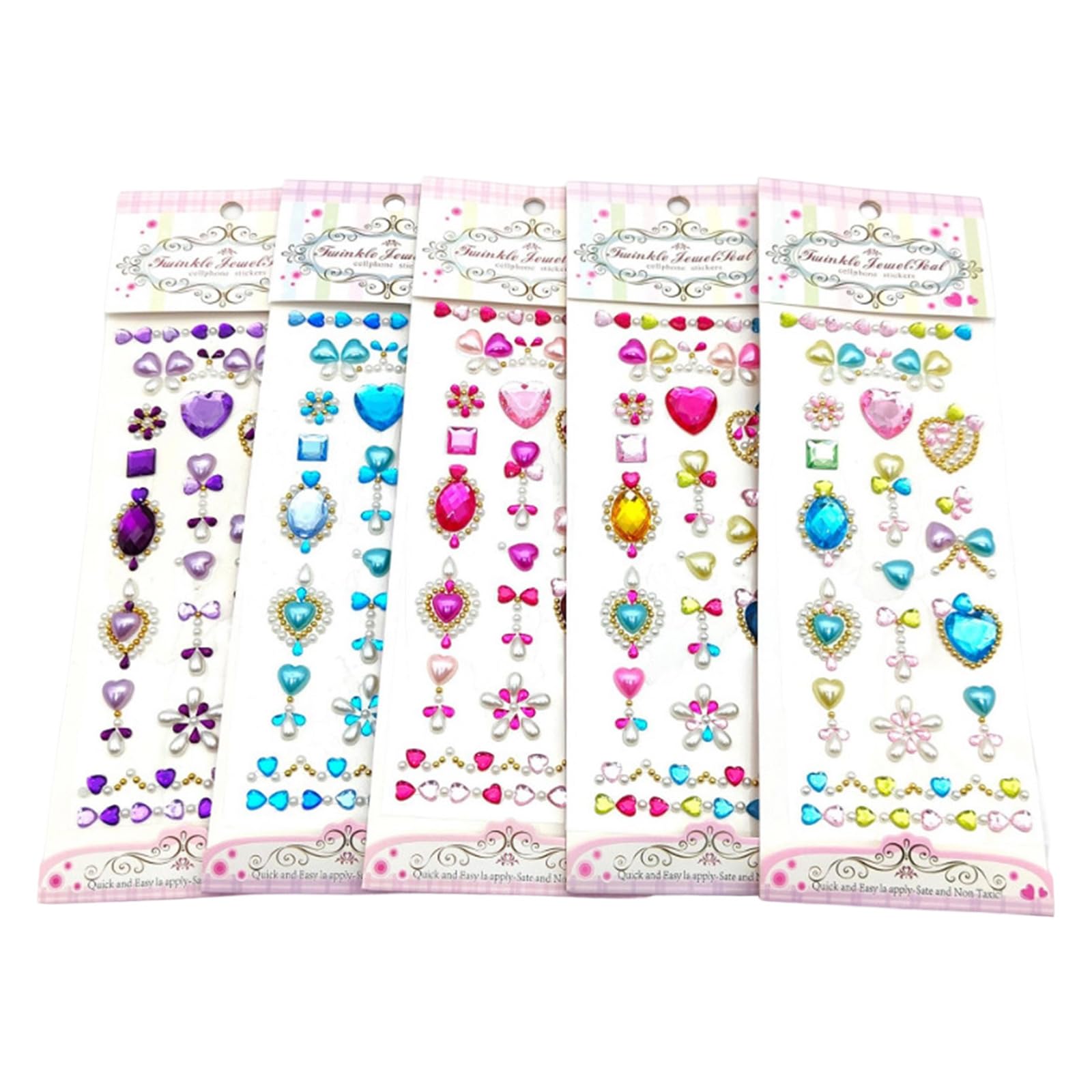 Xinsheinelry Sticker Jewels Rhinestones for, Selfs Adhesive Stick on Gemstones for Face Scrapbooks Supplies Rhinestones Jewel