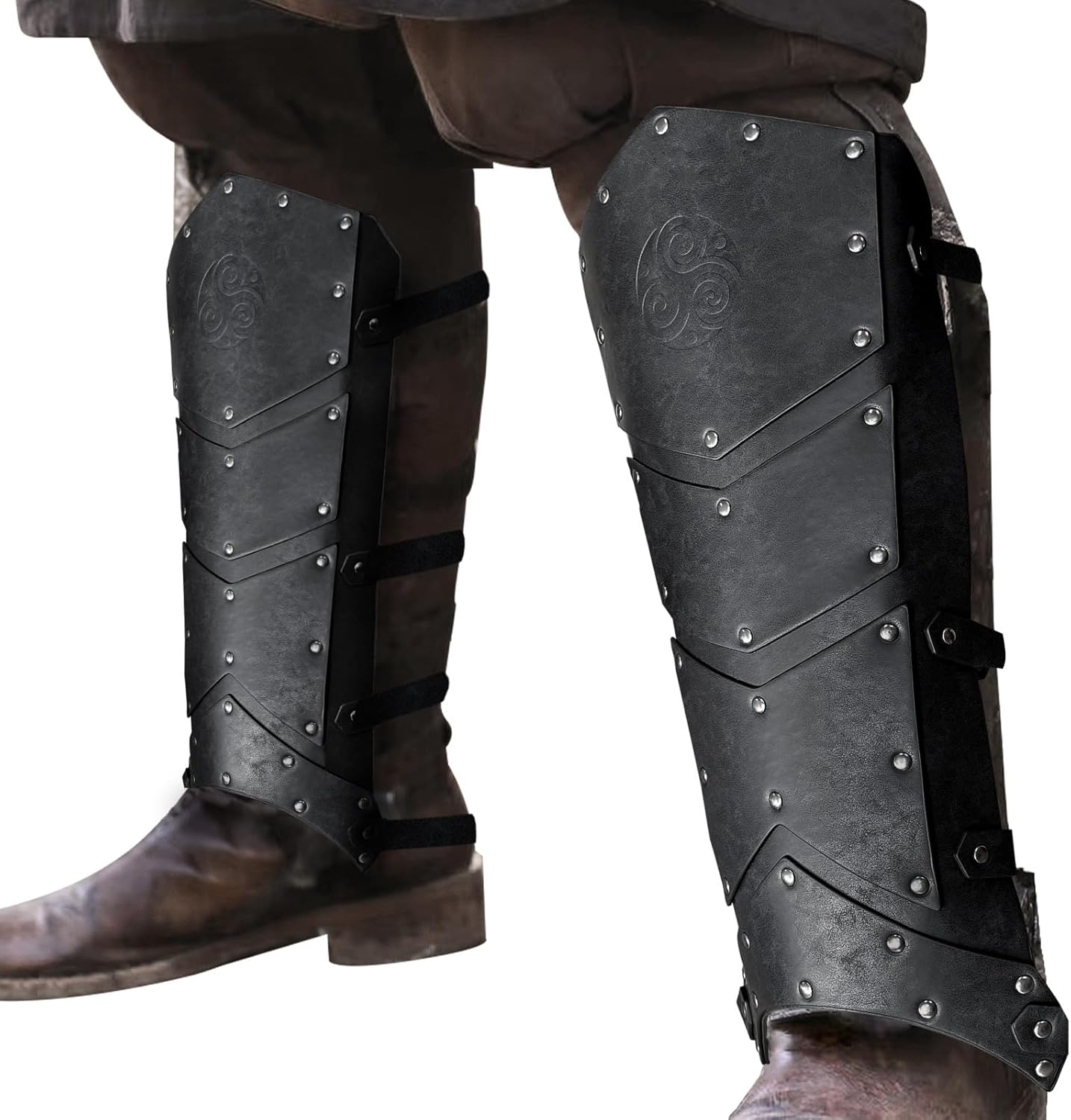 Medieval Leg Guards with Adjustable Straps Middle Ages Gaiters Cover for Costume Parties Stage Performances Gaiters