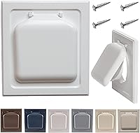 Vista 8 de NO-PEST VENT – Cubierta de ventilación exterior para secadora o extractor de baño, doble puerta, 4 pulgadas, tubo de 12 pulgadas, fabricada en EE.