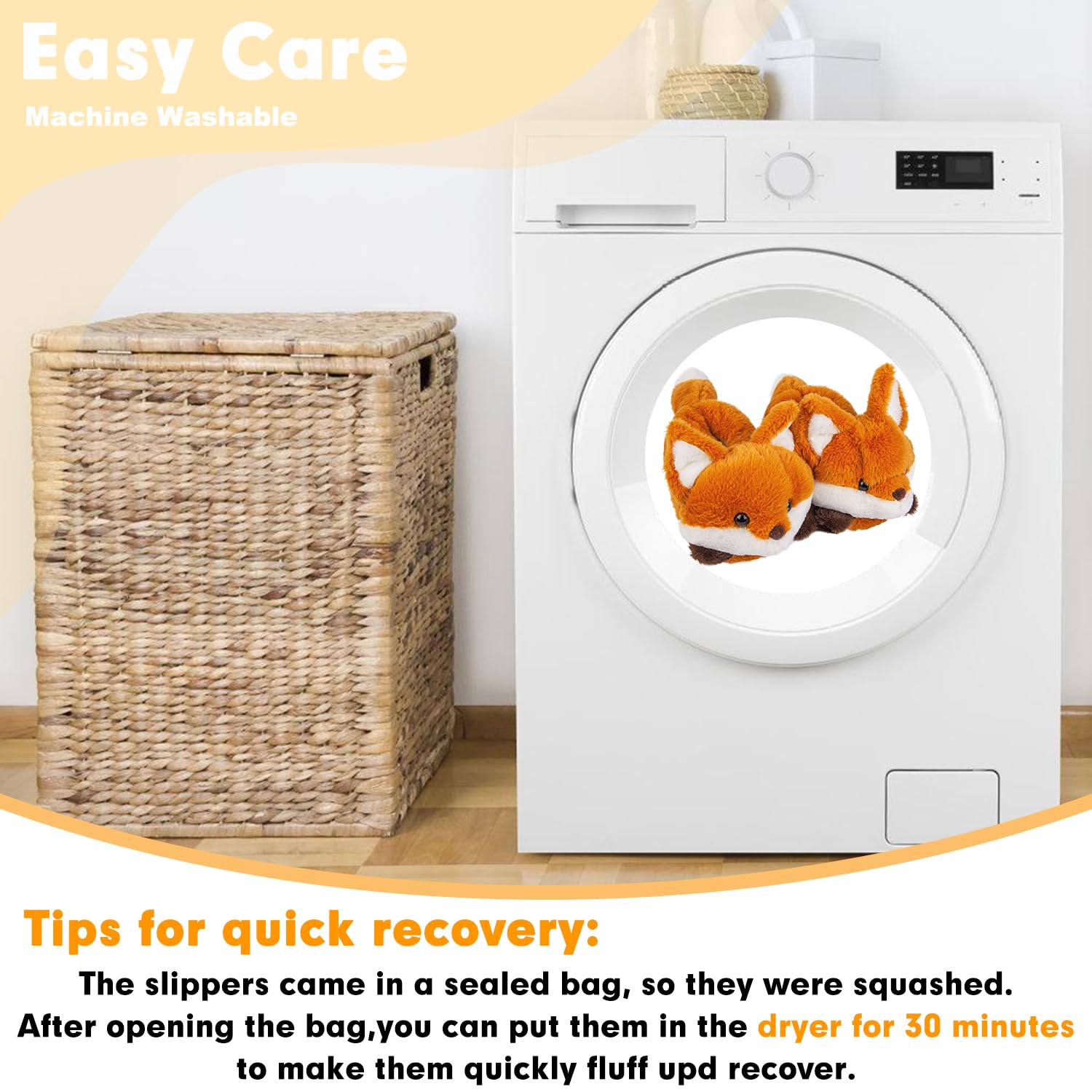 Women's Slippers Cute Wild Animal Fuzzy Plush Funny Slippers Novelty Fox Raccoon Red Panda Sloth Hedgehog Squirrel Koala Cozy Soft Winter Warm House Shoes for Indoor/Outdoor