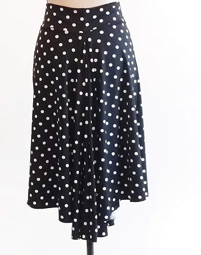 Superbe Jupe Tango A Pois Jupe Milonga En Cascade Vetements De Tango Argentin Aussi Parfait Pour La Danse De Salon Commandez N Importe Quelle Taille Pour Vous Convenir Amazon Fr Handmade