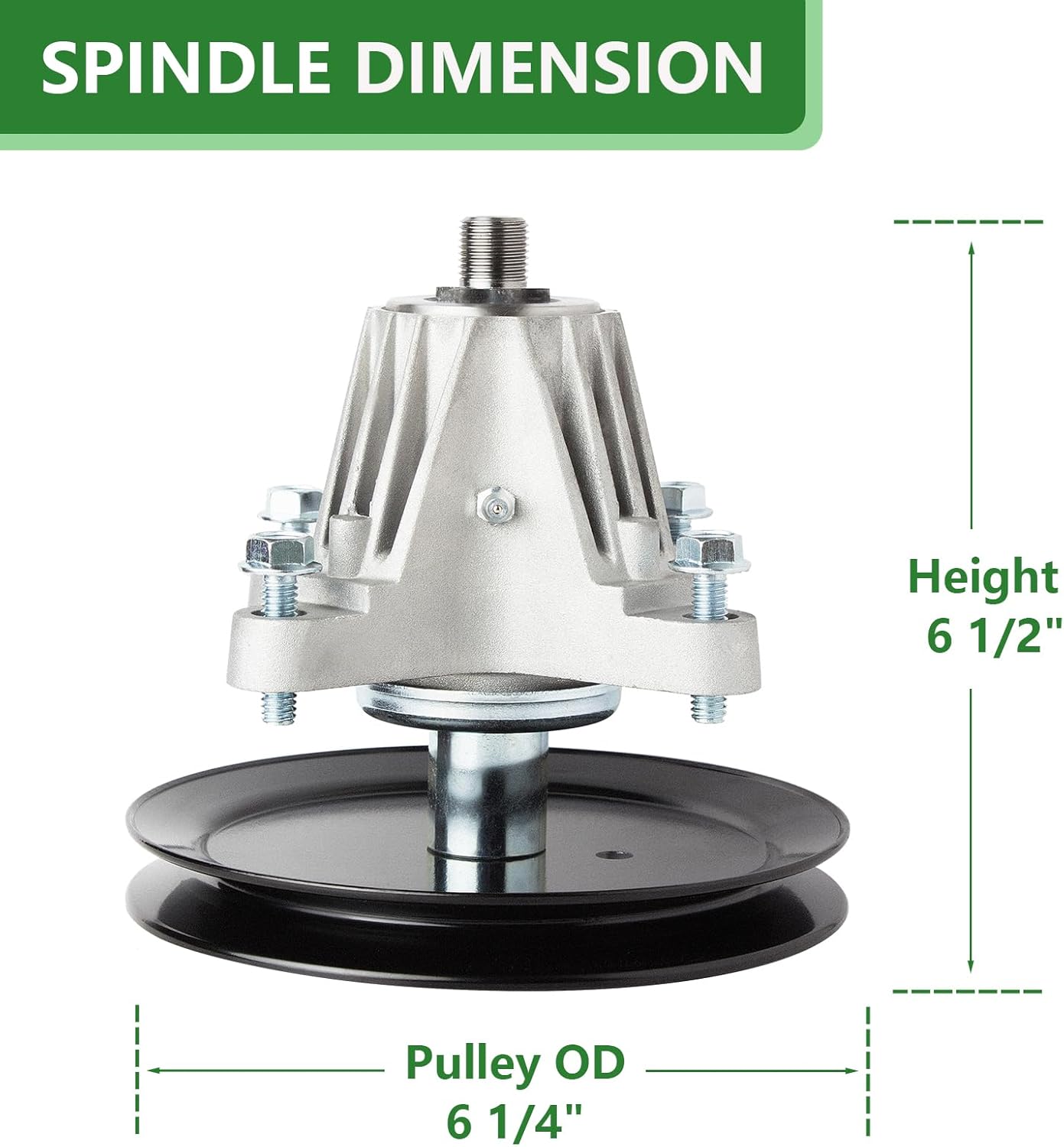 918-06977A Spindle Assembly Fit for 46" Deck Cub Ca det XT1-LT46 XT2-LX46 Craftsman T8200 T8600 T3100 T225 T240 Troy Bi lt Super Bronco 46 TB2246 Mower Replaces 618-06977 918-06977 618-06977A (2 Pack)