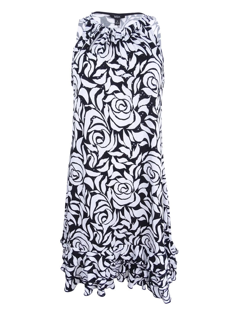 MSKWomens Matte Jersey Printed Party Dress