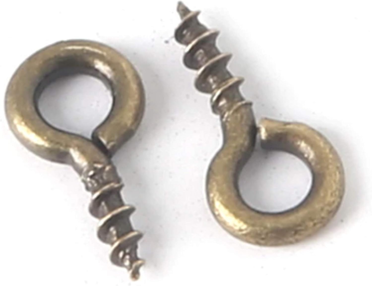 Mini Bronze Screw Eye Pins Finding Eyelets Screw Threaded Clasps Hooks