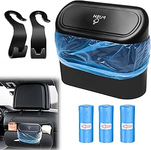 Pattumiera Per Auto Con Coperchio E Sacchetti - Piccola, Compatta E Anti-odore - Ideale Per Viaggi - Foto 11