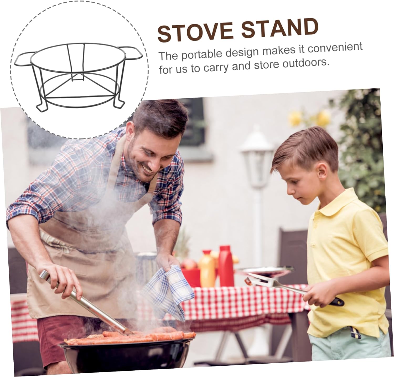 POPETPOP Countertop Burner Rack Multi-Function Burner Rack Reusable Burner Rack Grill Stove Accessory Metal