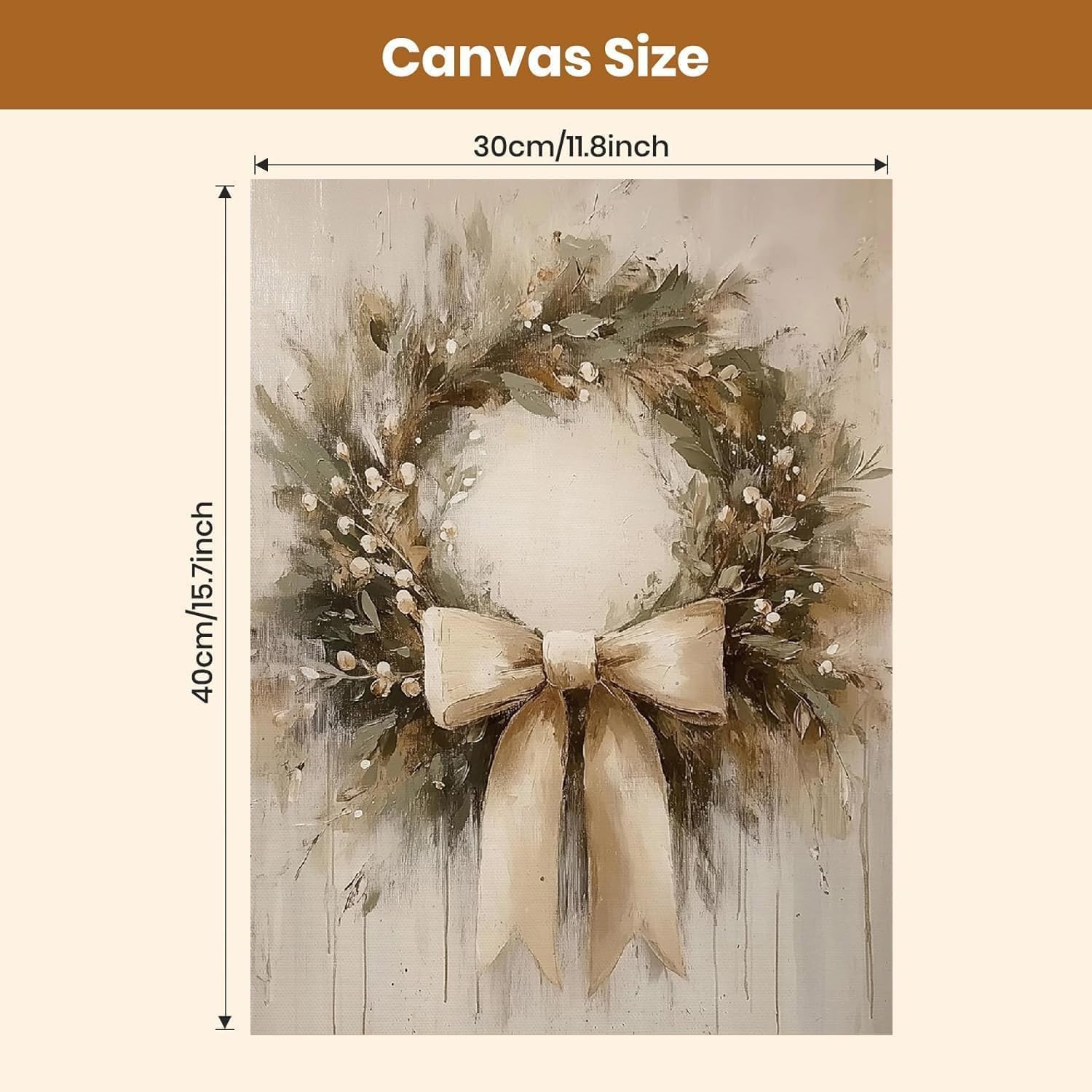 BAWKENTON Christmas Paint by Numbers Kits for Adults Beginner image 4