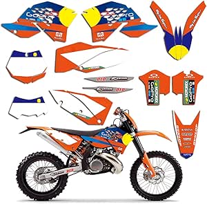KTM EXC EXCf 125 200 250 300 400 450 525 Graphics 2005 2006 2007 Decals Stickers