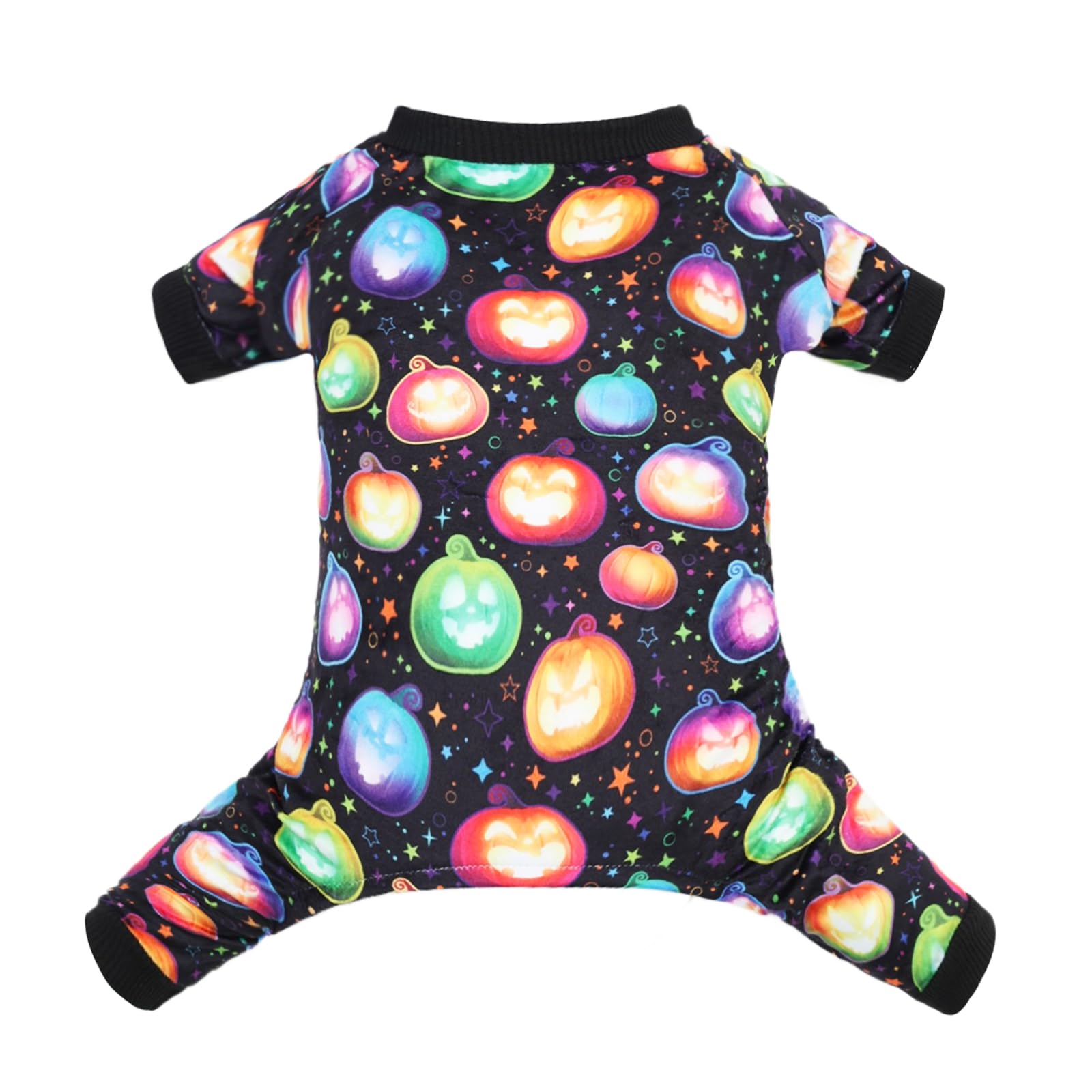 CuteBone Fleece Dog Halloween Pajamas Clothes Puppy Jammies Pet Apparel Cat Onesie for Chihuahua Yorkie Frenchies P306M