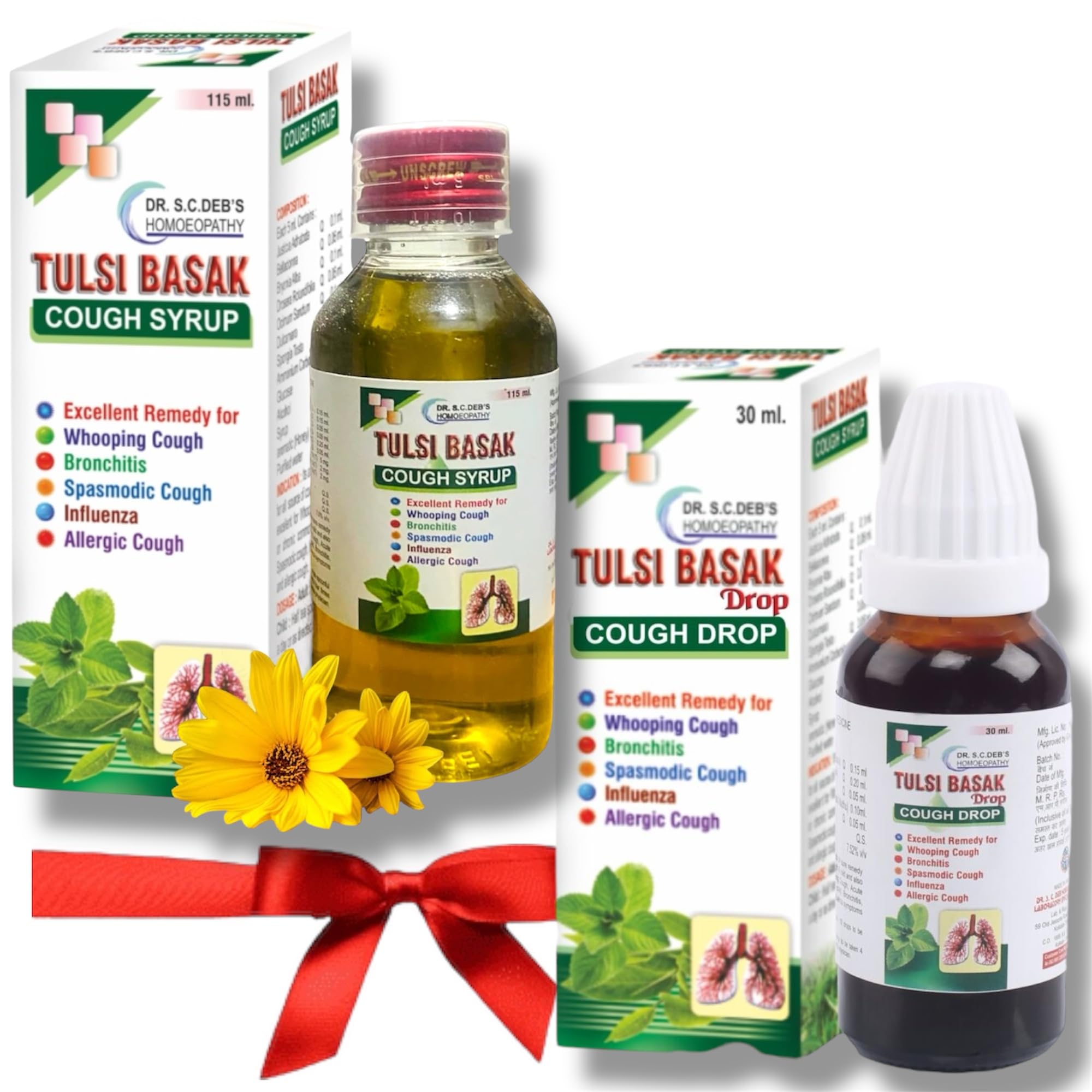 homocos-218 Dr SC Debs Tulsi Basak Plus Cough Syp (115ml) And Tulsi Basak Homeopathy Drop (30ml) - (Pack Of 2 EACH) SUPER COMBO-image-10