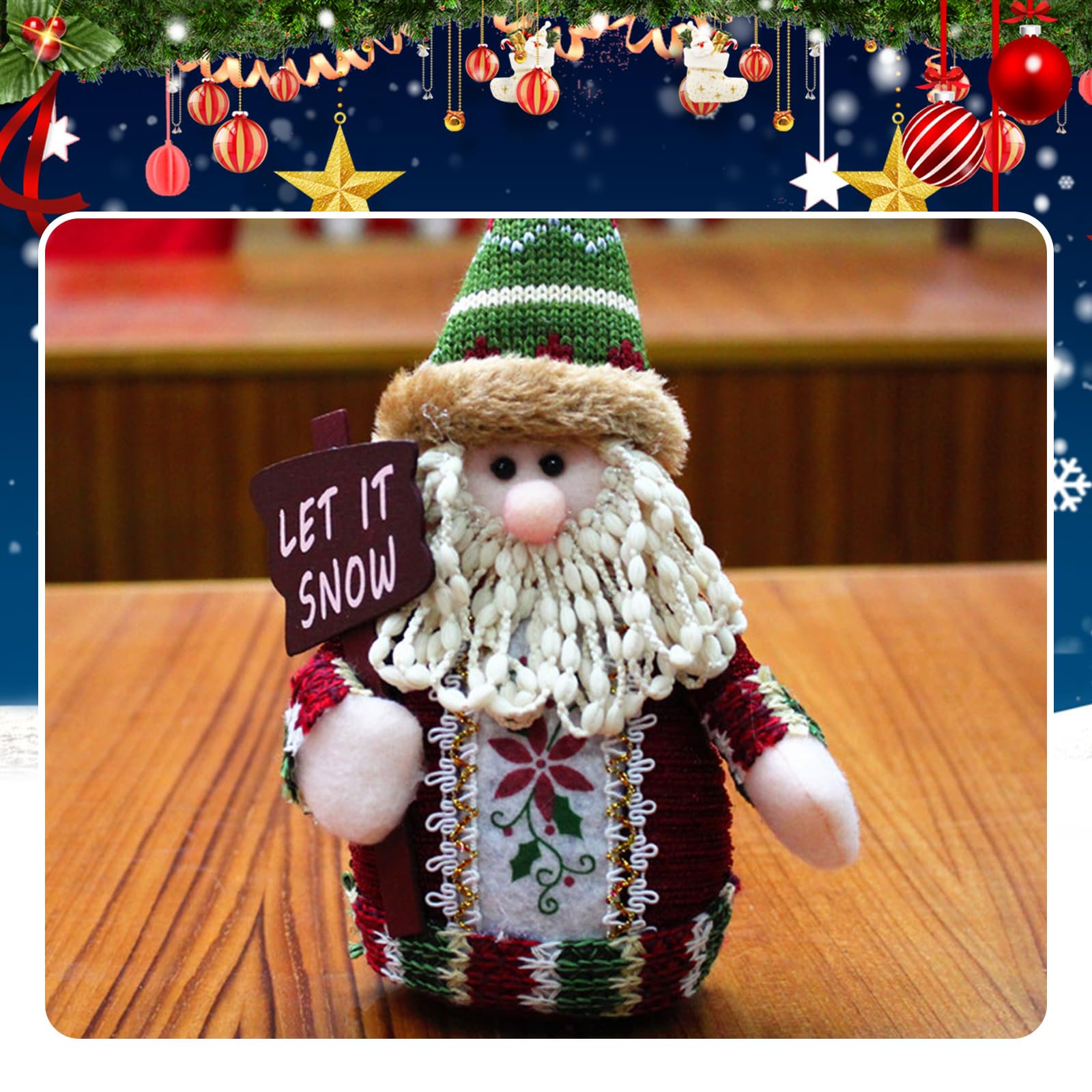 Amazon.co.jp: クリスマス 飾り 人形 卓上 置物 ぬいぐるみ 18