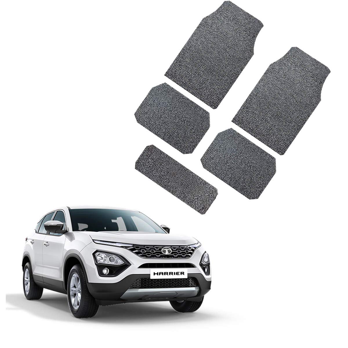 SHOOLIN Set of 5 Car Grass Mat/Floor Mat/Curl Mat Noodle Car Mat for