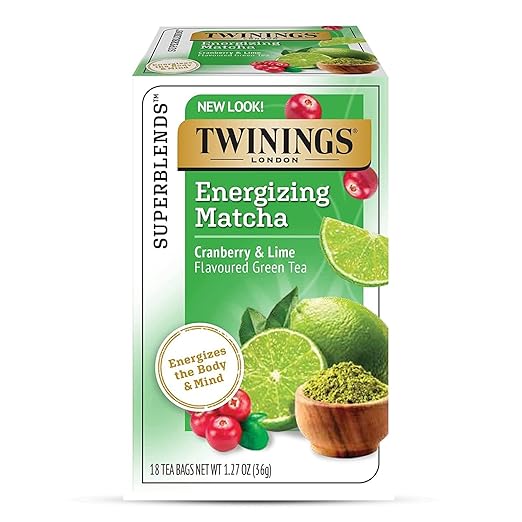 Twinings Superblends Energizing Matcha Cranberry & Lime Flavoured Green