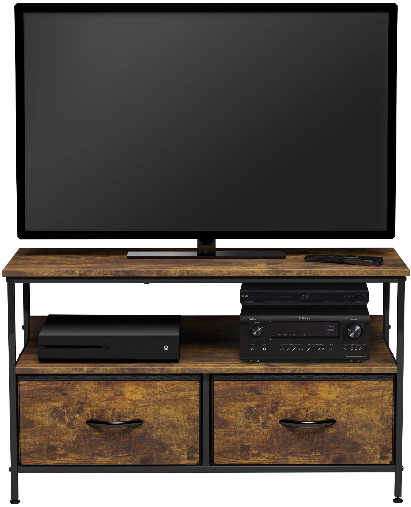 Sorbus TV Stand Dresser with 2 Drawers Television Riser Chest with