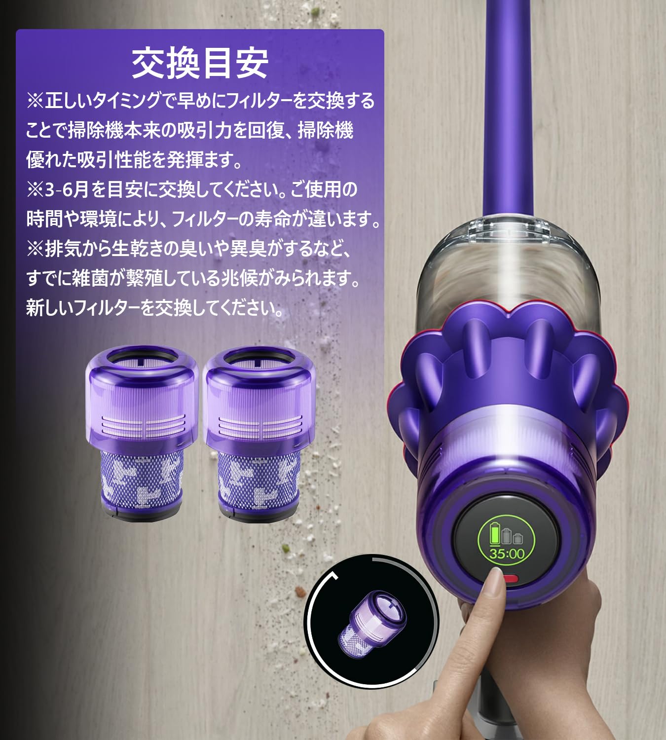 Amazon.co.jp: ダイソン V11 フィルター Dyson 掃除機 V11 V15 SV14