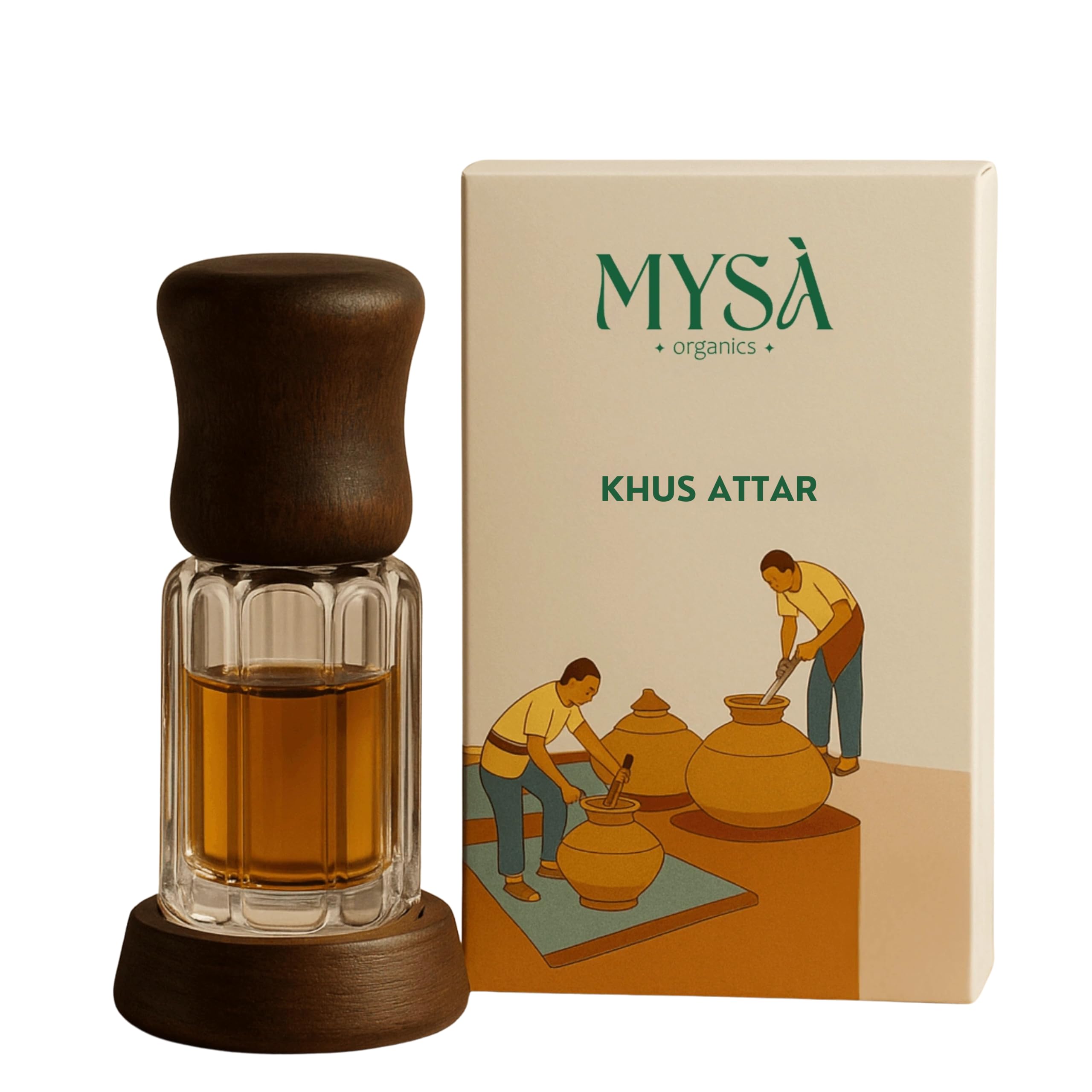 Certified Natural Khus - Vetiver Ittar | 100% Pure & Natural Vetiver Attar Perfume Oil | Alcohol-Free, Skin-Friendly, Long Lasting Fragrance for Men & Women | Made in India | 3ml | Aromatherapy & Therapeutic Benefits - Good For Mind-image-25