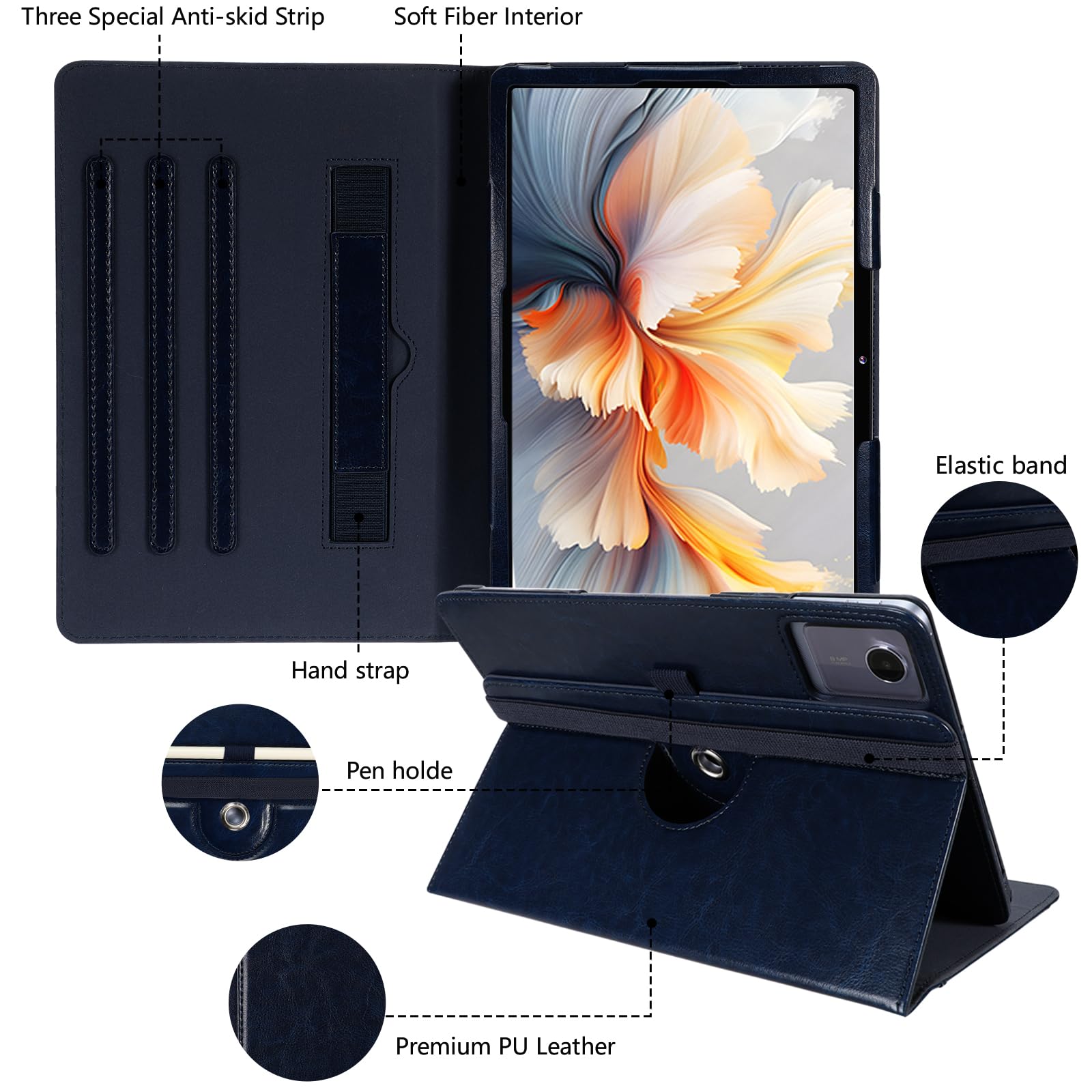 Etui Tablette Lenovo M11 Étui Pour Lenovo Tab M11 11 Pouces 2024 Avec Porte-Stylo Tablette Xiaomi Pad Se 11