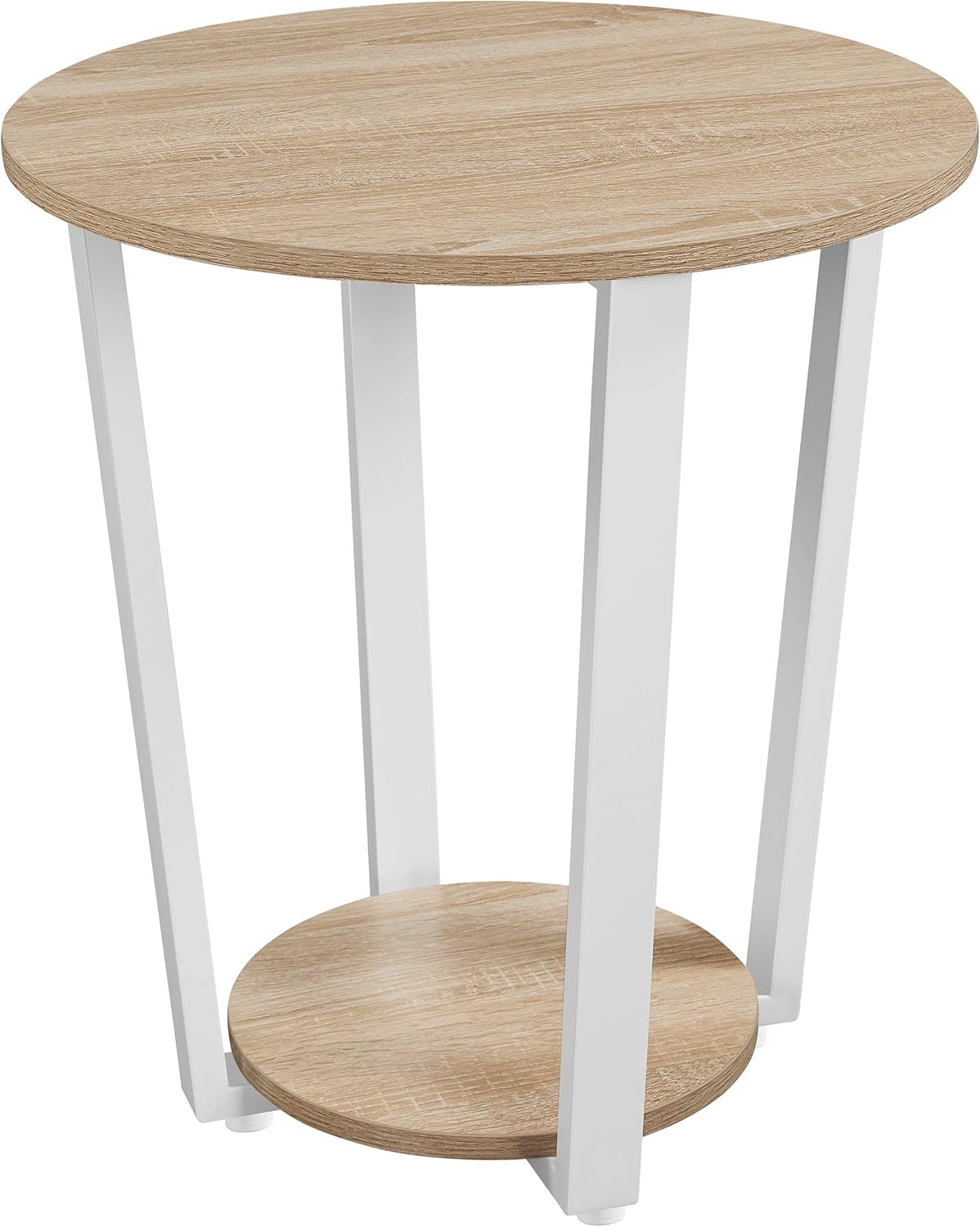 Yaheetech Side Table, Round End Table, Small Nightstand Sofa Table with