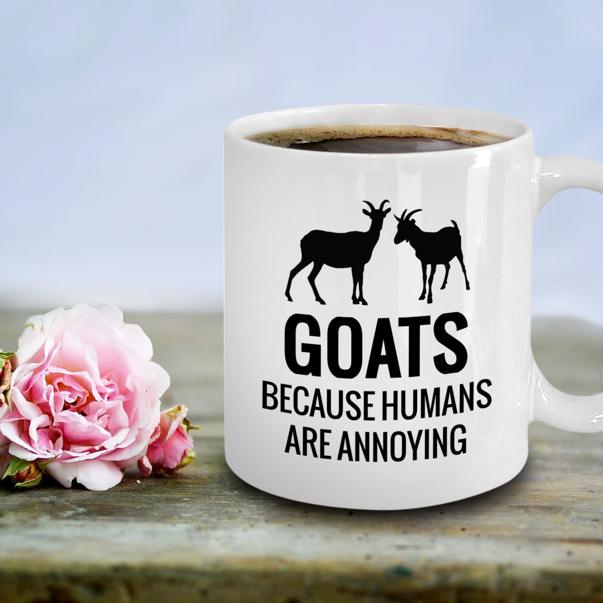 Tasse à Café Humoristique Avec Inscription « I Goat You Babe