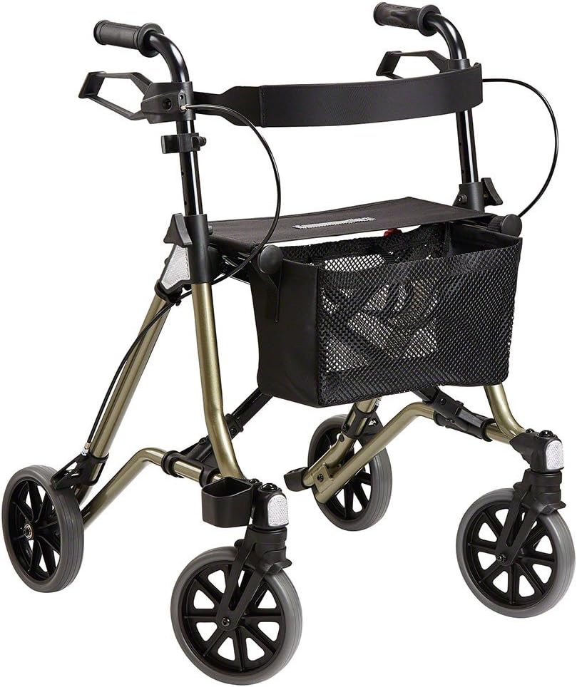 Dietz Taima M-GT Lightweight Aluminium Rollator Foldable with Back Strap and Bag