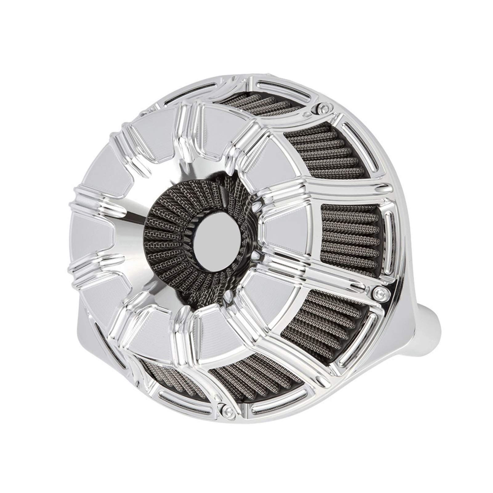 Rzemiosło CNC Filtr powietrza dolotowego 10 odwrócony, dla Harley, XL Sportster 883 Softail Dyna Touring Big Twin Cam FLT FLST FXDLS M8