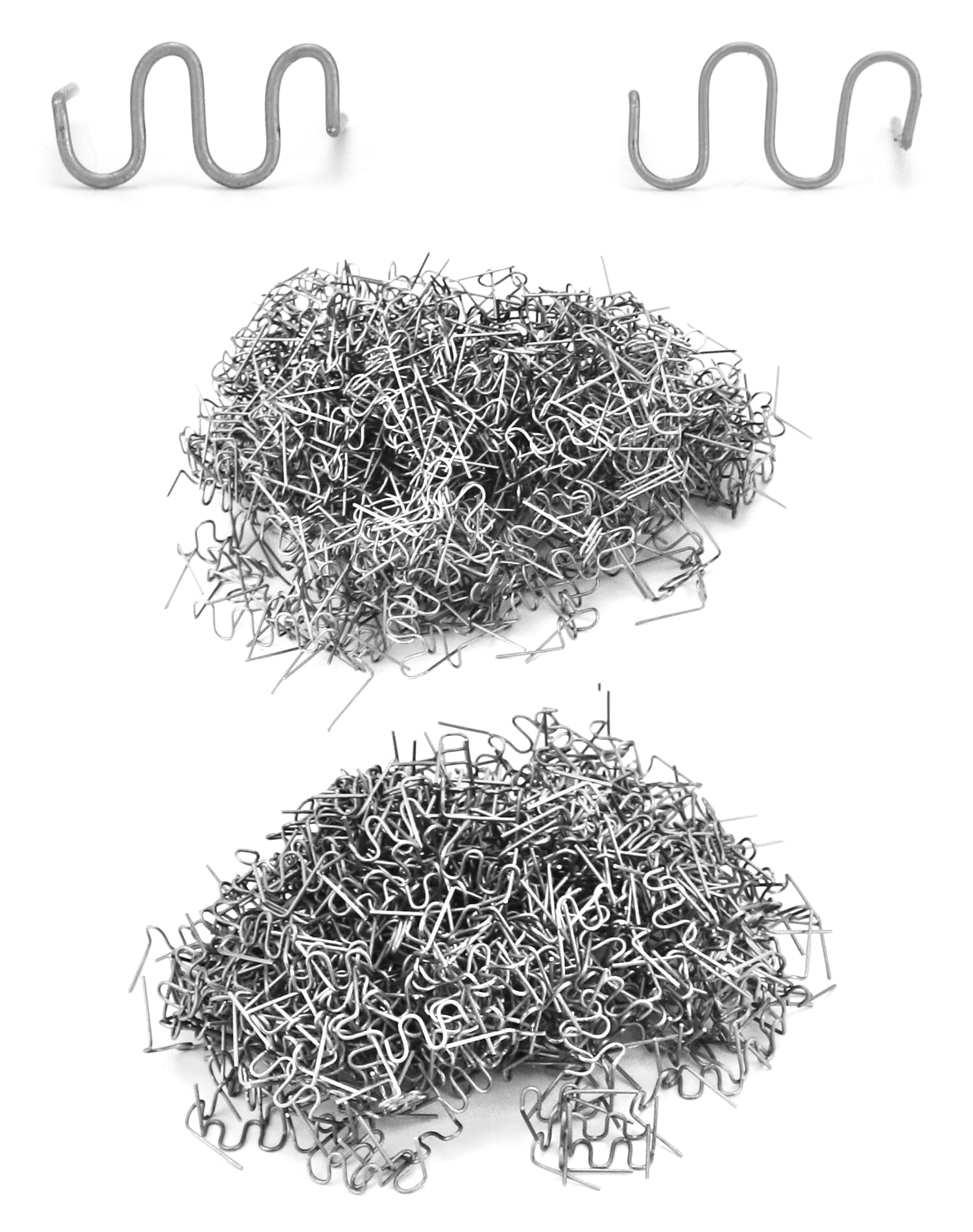 QWORK® 1000 sztuk gorące zszywki ze stali nierdzewnej 0.8mm/0.6mm spawanie tworzyw sztucznych gorące zszywki do zderzaka samochodowego spawanie tworzyw sztucznych naprawa