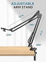 Vista 7 de InnoGear Soporte para tablet para cama, soporte para tableta superior, soporte para teléfono, soporte para tableta para escritorio, 2 abrazaderas