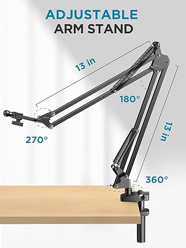 Miniatura 7 de InnoGear Soporte para tablet para cama, soporte para tableta superior, soporte para teléfono, soporte para tableta para escritorio, 2 abrazaderas