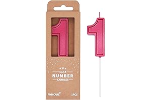 PHD CAKE Candles for Kids Birthday Party(Number 2) Strawberry Scent, 2.76 Inch...