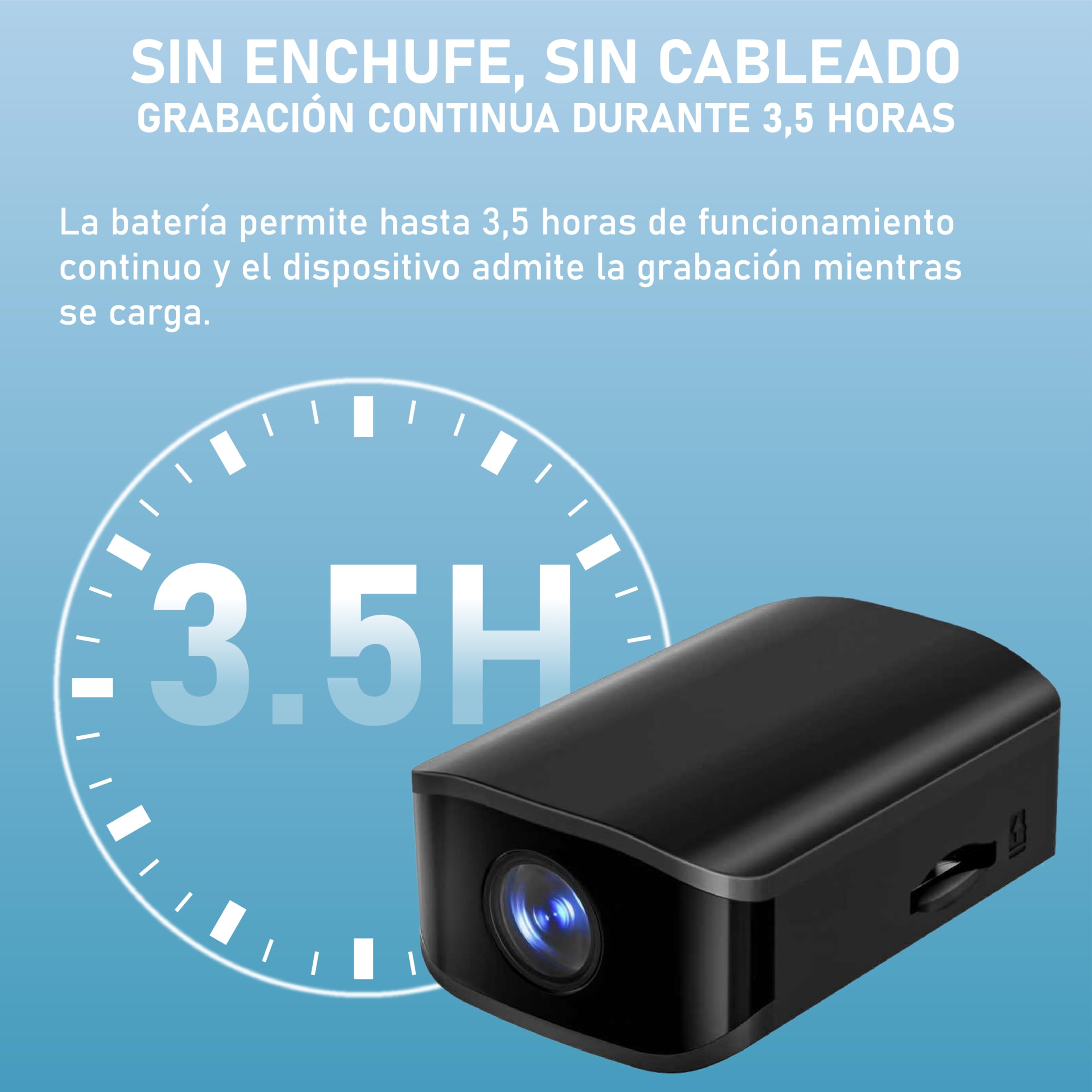 Cámara de vigilancia Oculta Miniatura HD, cámara espía, cámara niñera, con detección de Movimiento, Apta para vigilancia de Seguridad en hogar, Oficina, supermercado y almacén, sin función WiFi