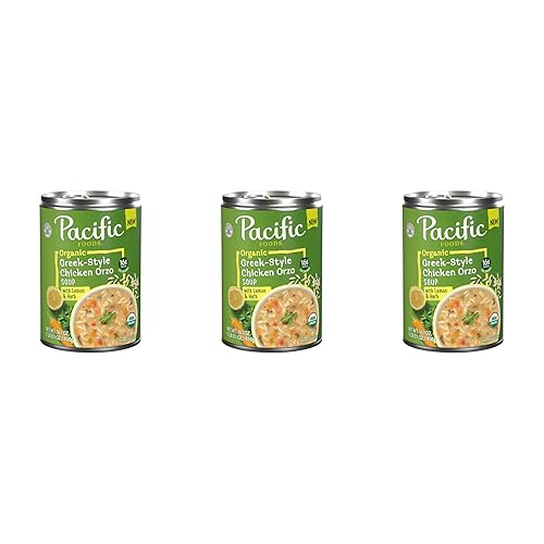 Pacific Foods Organic Greek-Style Chicken Orzo Soup With Lemon and