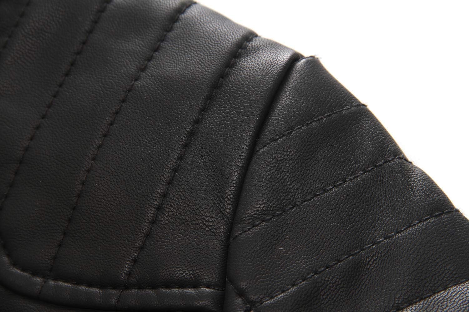 LJYH Boys' Faux Soft Leather Jackets Children Biker Outerwear Coats Black - Image 5