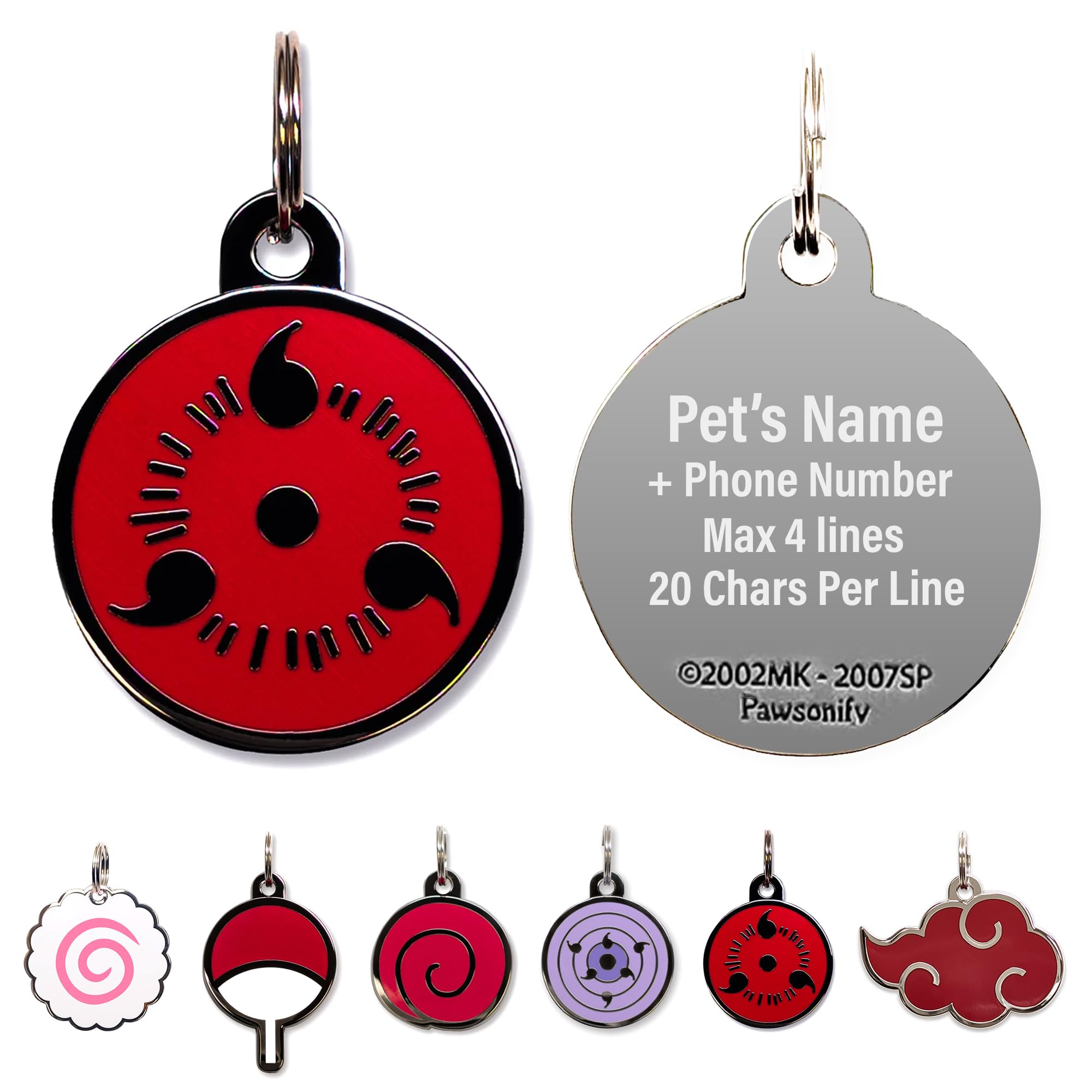 Dog Tags Personalized For Pets Officially Licensed Boruto Naruto
