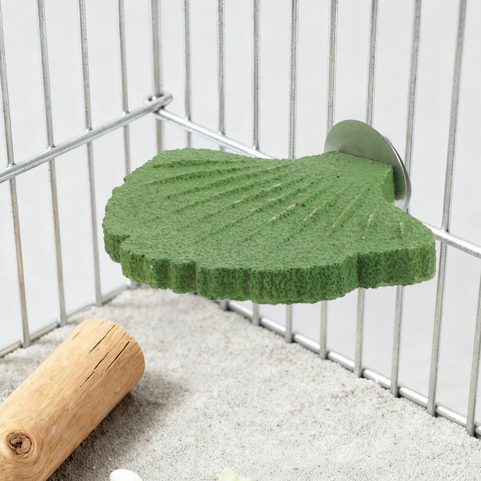 DOITOOL 3 Stück Vogelstangen mit Krallenschleifstein rutschfest Stabile Sitzplattform für Papageien Wellensittiche und Nymphensittiche Vogelkäfigzubehör