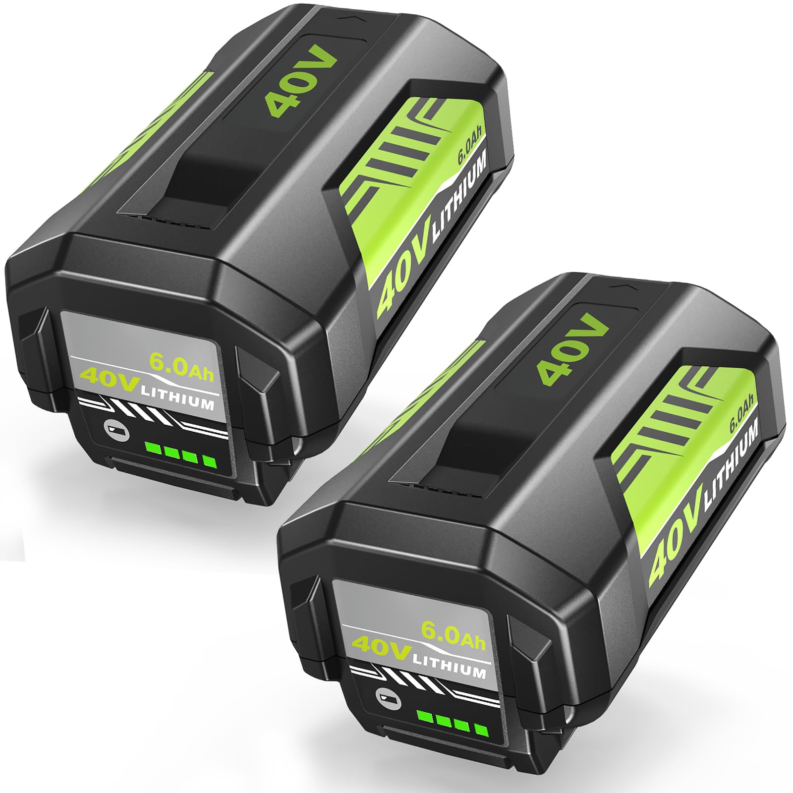 2Pack 6000mAh Lithium Battery Replacement for Ryobi 40V Battery OP40602