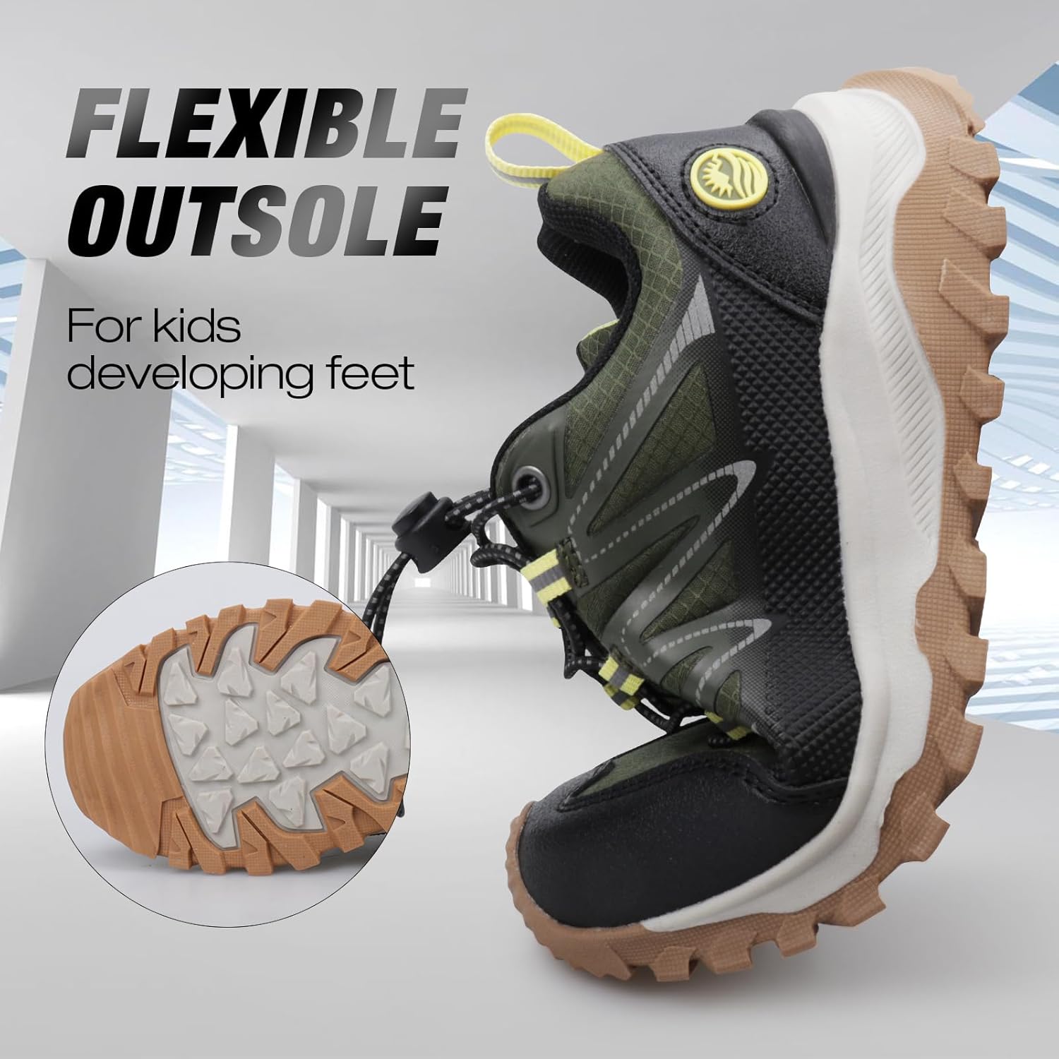 Kids Boys Running Shoes Waterproof Non-Slip Breathable Low-Top Outdoor Hiking Walking Sneakers (Little/Big Kids) - Image 5