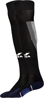 Nivia Rabona Football Socks/Stockings (Navy Blue, M) | for Men & Women | Knee Length Long Stockings | for Football Soccer... Price In India