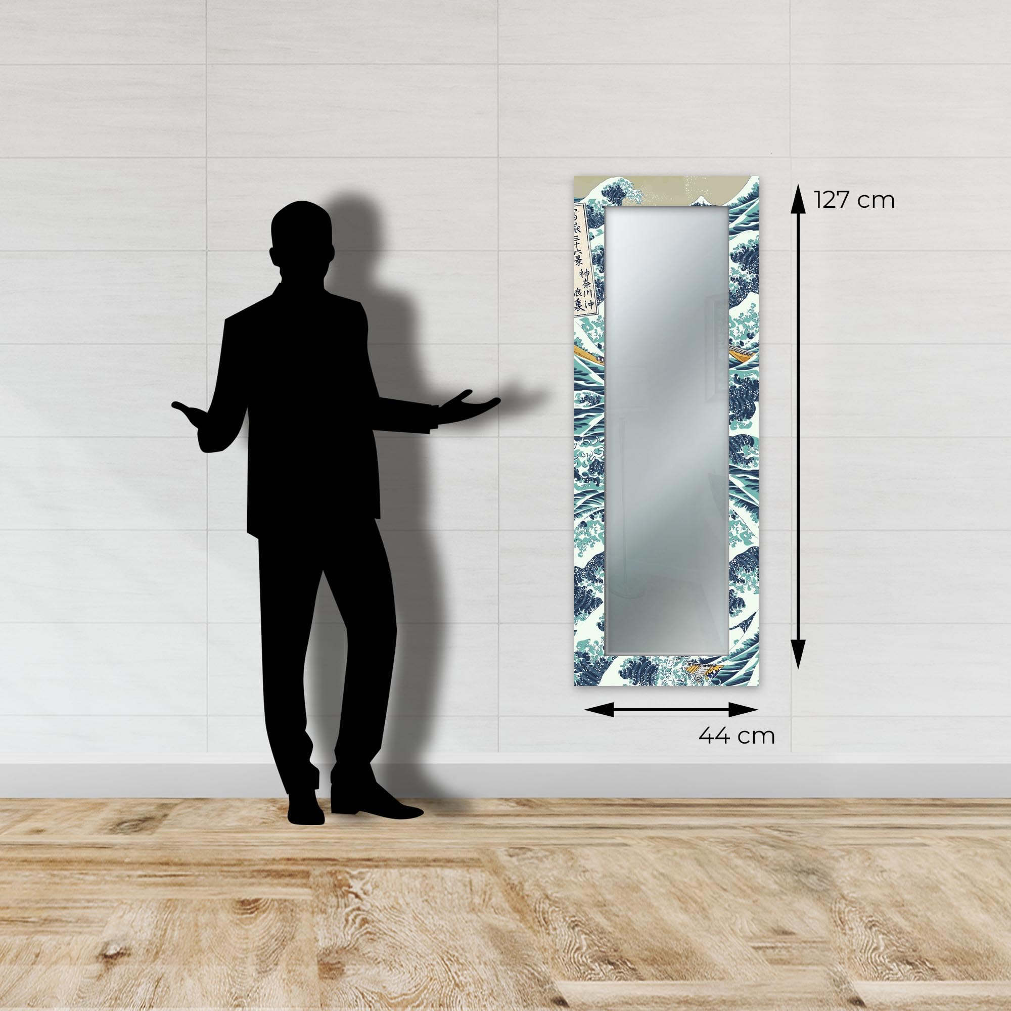 Lupia - Specchio da Parete Rotondo, MIRROR FANTASY TREE WHITE, Cornice
