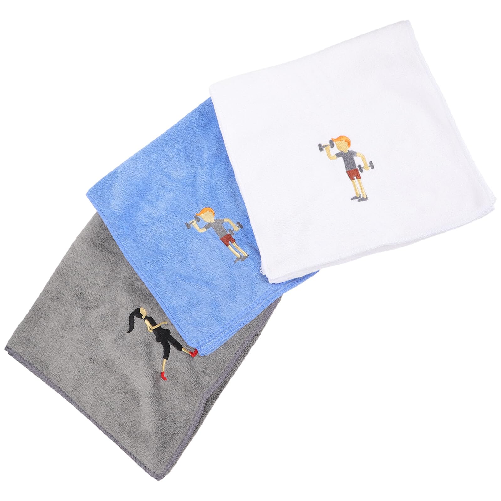 Serviette de sport microfibre lot de 3 légères et absorbantes pour fitness et yoga