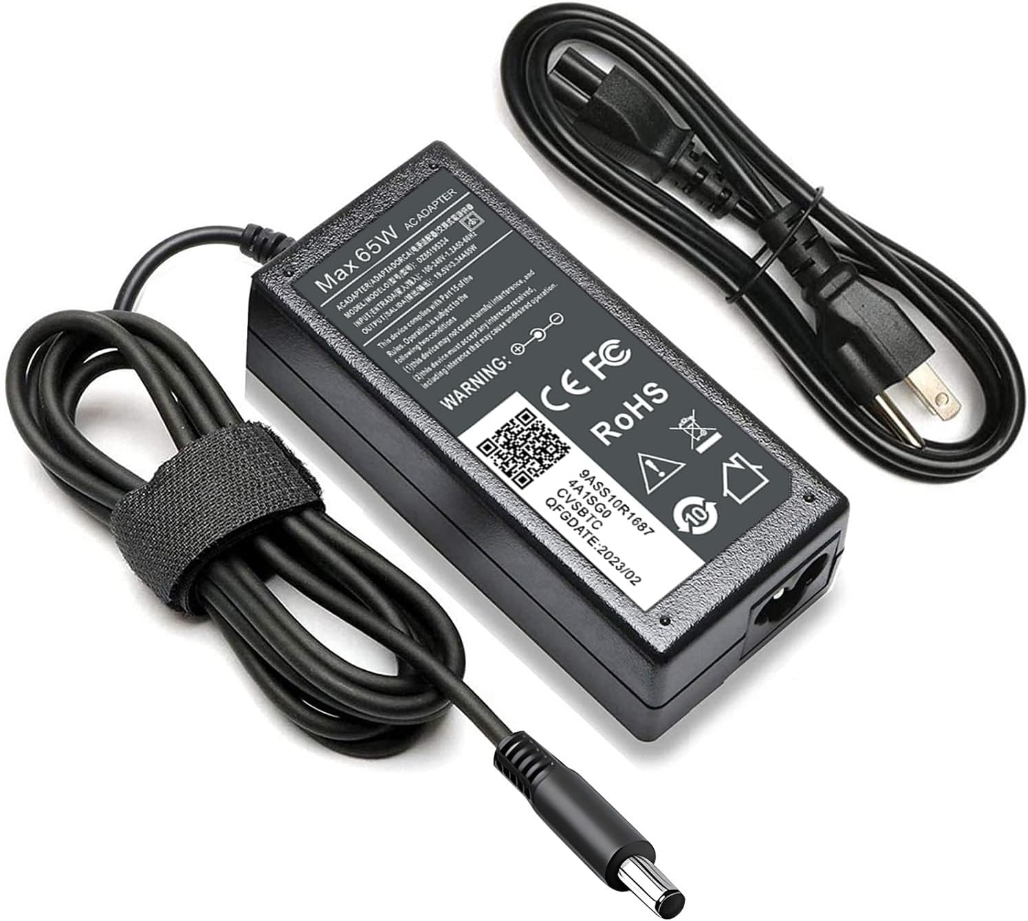 Dell 65 W Slim Black Power AC Adapter Charger Latitude 3160 3180 3340 3380 3460 3470 3480 3550