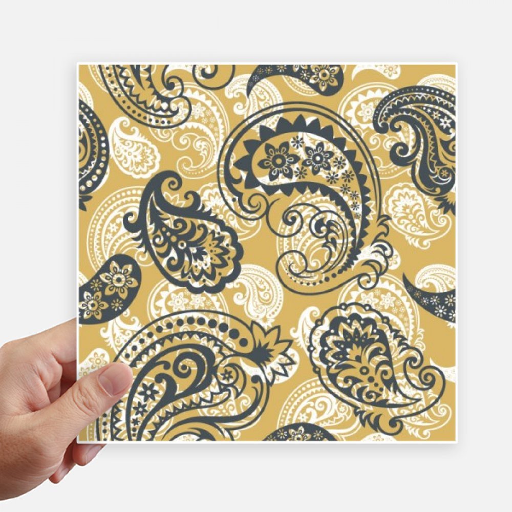 Sticker carré motif tissu kaki coloré pour personnaliser votre valise de voyage