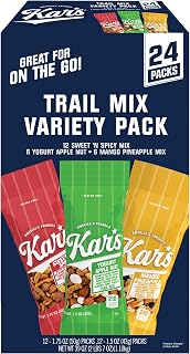 Kar’s Nuts Trail Mix Variety Pack (24 Count): Yogurt Apple Nut, Mango Pineapple, Sweet 'N Spicy - Gluten-Free Individual Snack Packs
