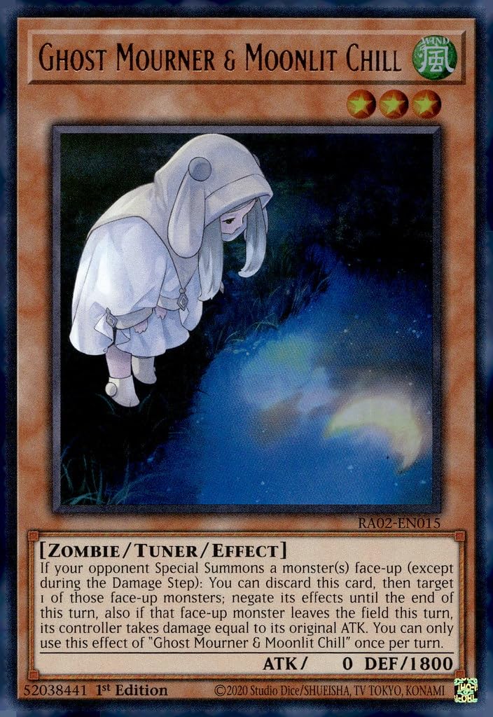 Ghost Mourner & Moonlit Chill (Alternate Art) (UR) - RA02-EN015 - Ultra Rare - 1st Edition