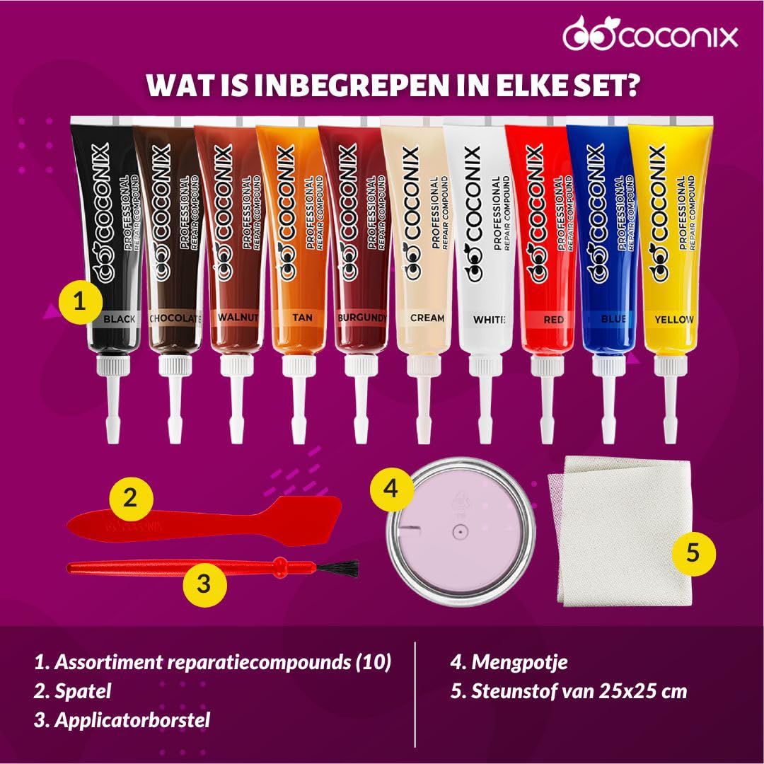Hoe brandplekken en gaten in leer en vinyl te repareren met Coconix