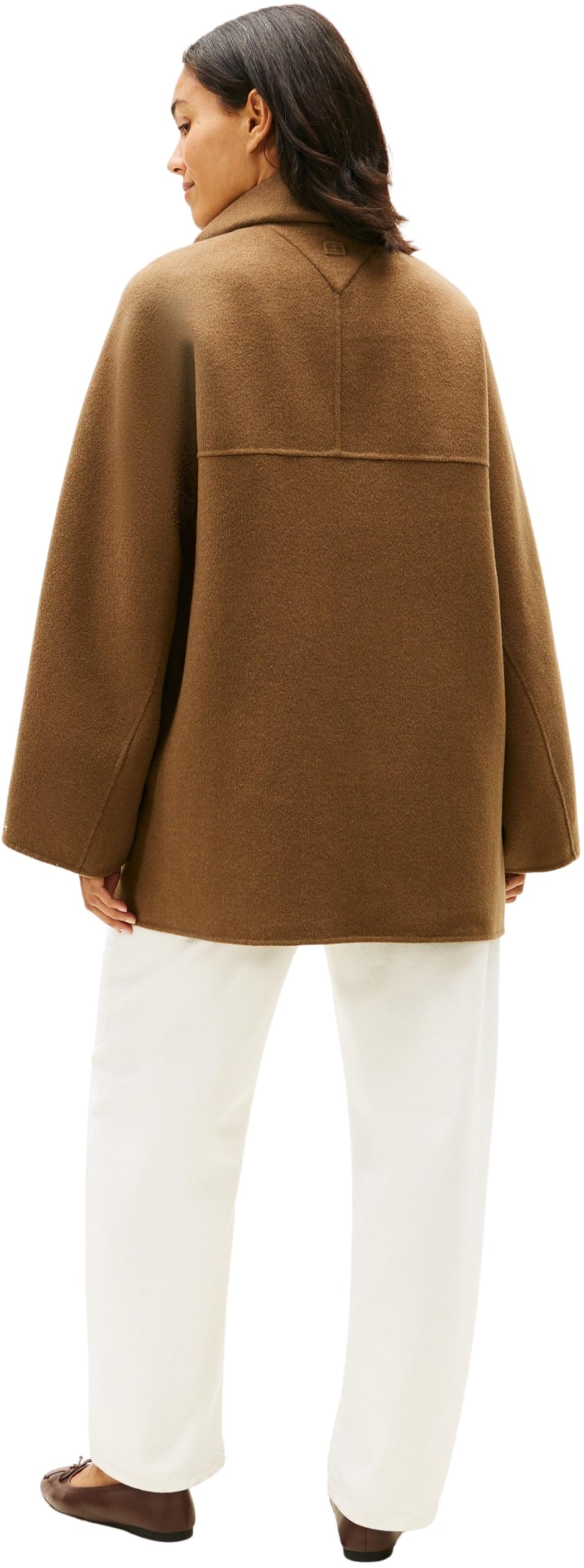 Tommy Hilfiger Płaszcz damski DF WEOL GB Lejek NK WW0WW47758 Inne płaszcze, KHAKI (Nordic Taupe), M-L, KHAKI (Nordic Taupe), L