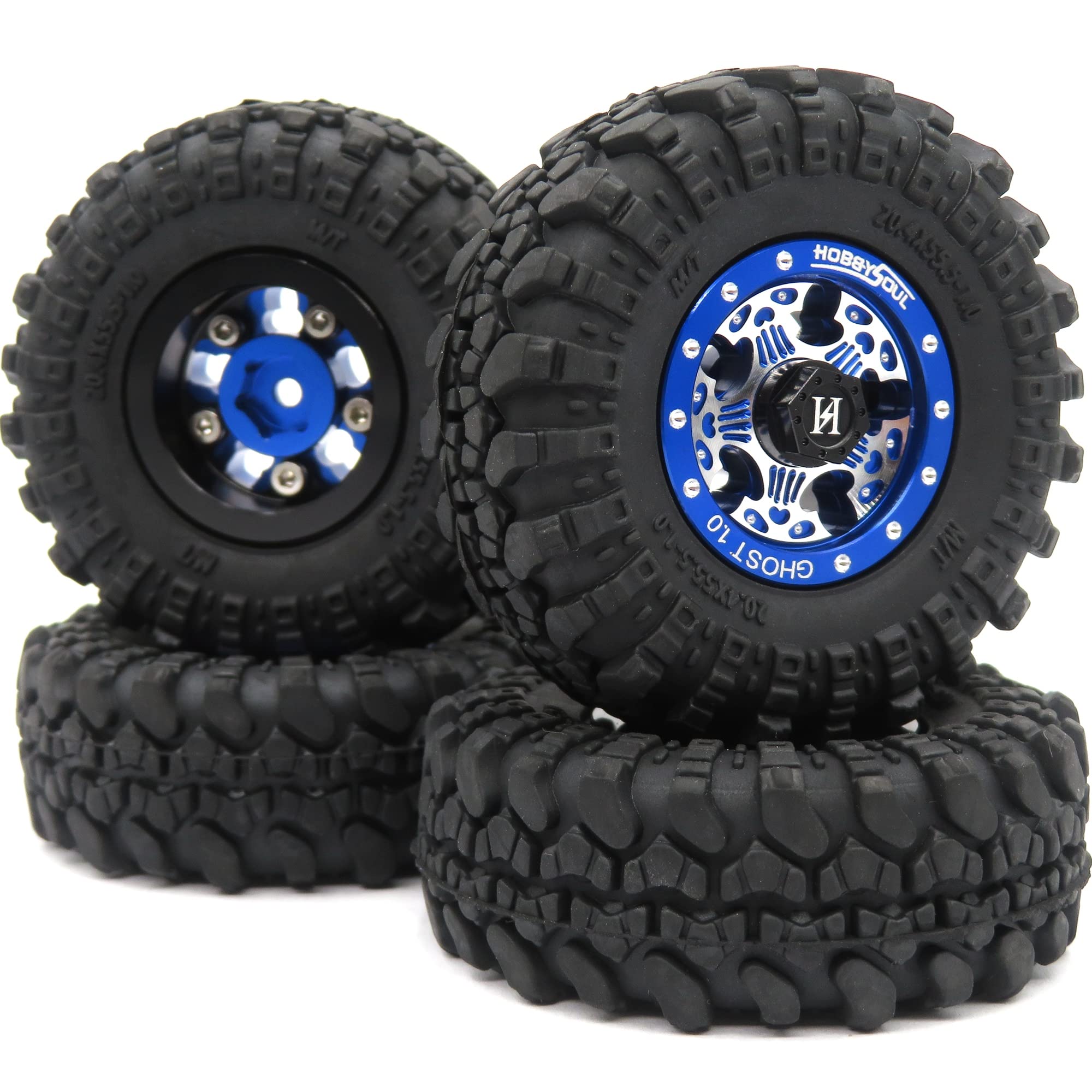 Ruedas Beadlock Ajustables 1.0 – 21g Para Traxxas TRX4M Y Axial SCX24, Par De 4