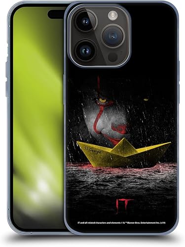 Head Case Designs Funda de gel suave con licencia oficial de la película de TI Pennywise 2 Graphics compatible con Apple iPhone 15 Pro