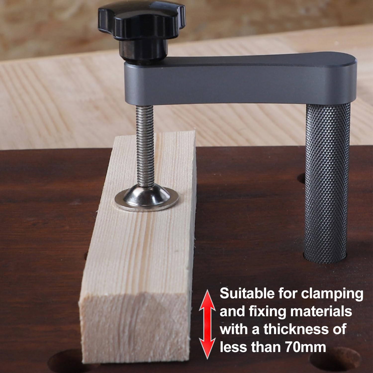 Morsetti Per Banco Da Lavoro Silverline - 2 Pezzi, Per Fori 18-38 Mm, Sgancio Rapido - Foto 8