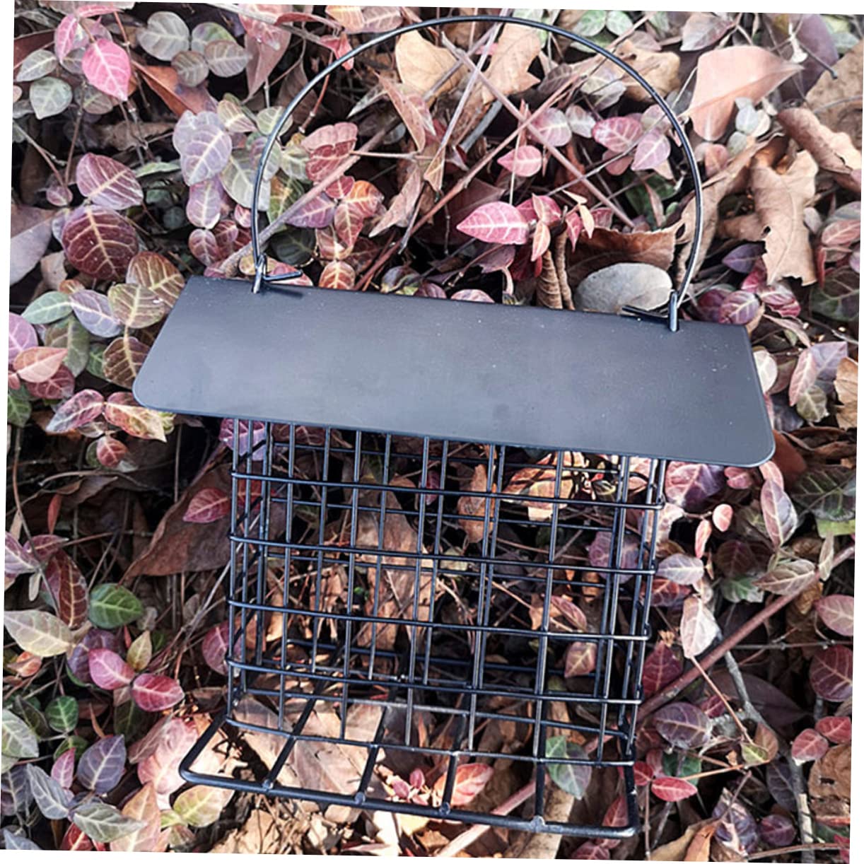 MILISTEN 3 STK Vogelhäuschen Im Freien Futterbehälter Für Vögel Im Freien Vogelfutteraufhänger Für Draußen Futterspender Für Vogelfutter Taube Röhren-vogelfutterhaus Metall Black