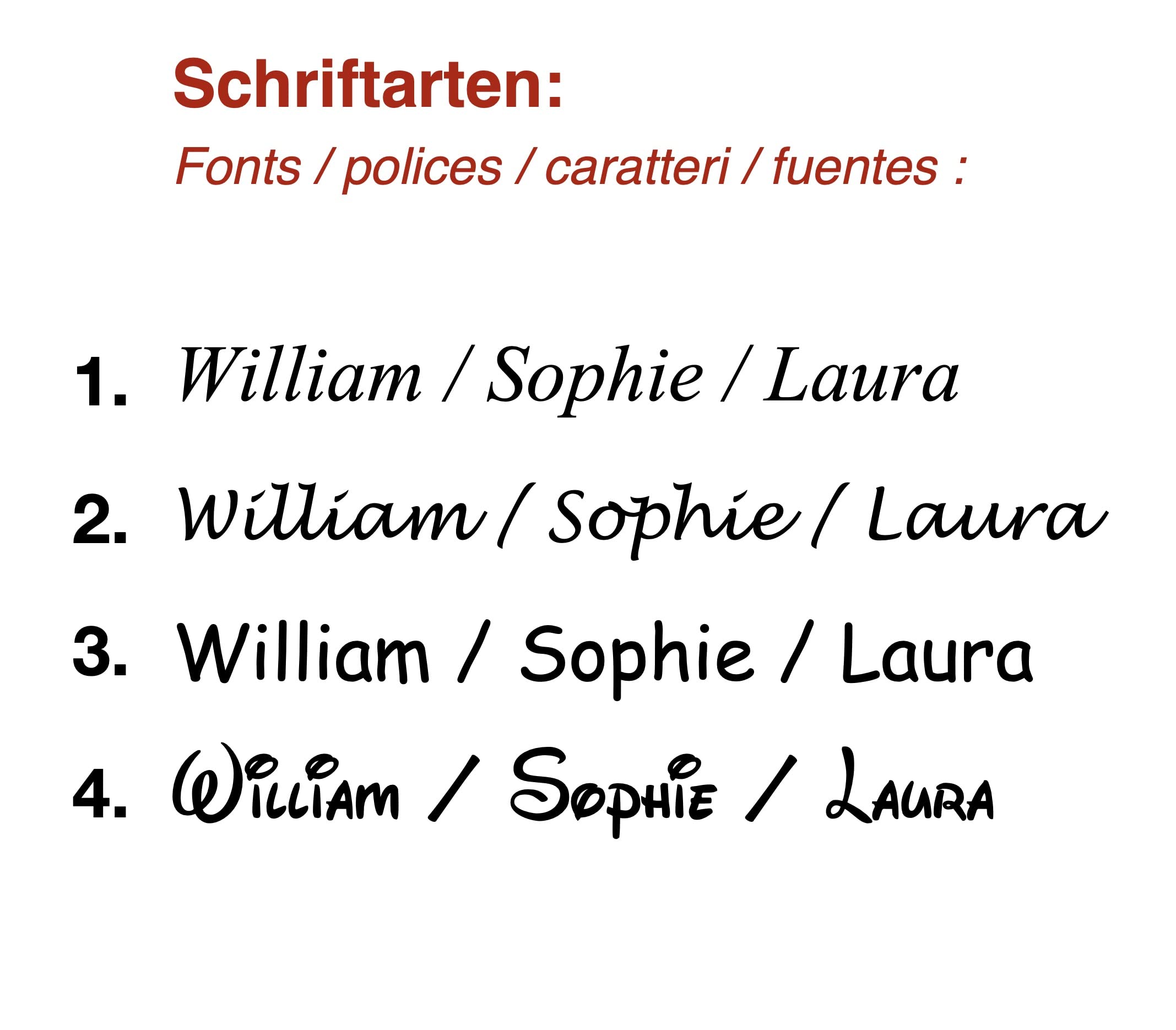 Posate per bambini con incisione del nome e segno zodiacale / 4 pezzi (tutti e 4 incisi col nome) / acciaio inox / LEONE